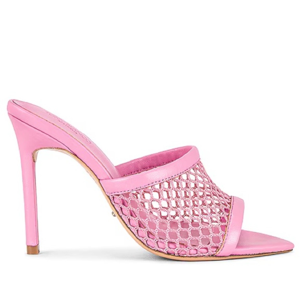 Tony Bianco Pink Netted Stiletto Heels